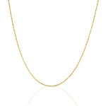 Load image into Gallery viewer, Vermeil Gold Plated Rope Chain Necklace, neutral background