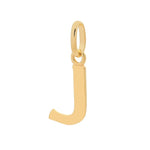 Load image into Gallery viewer, Gold Plated Letter Charm Pendant, neutral white background
