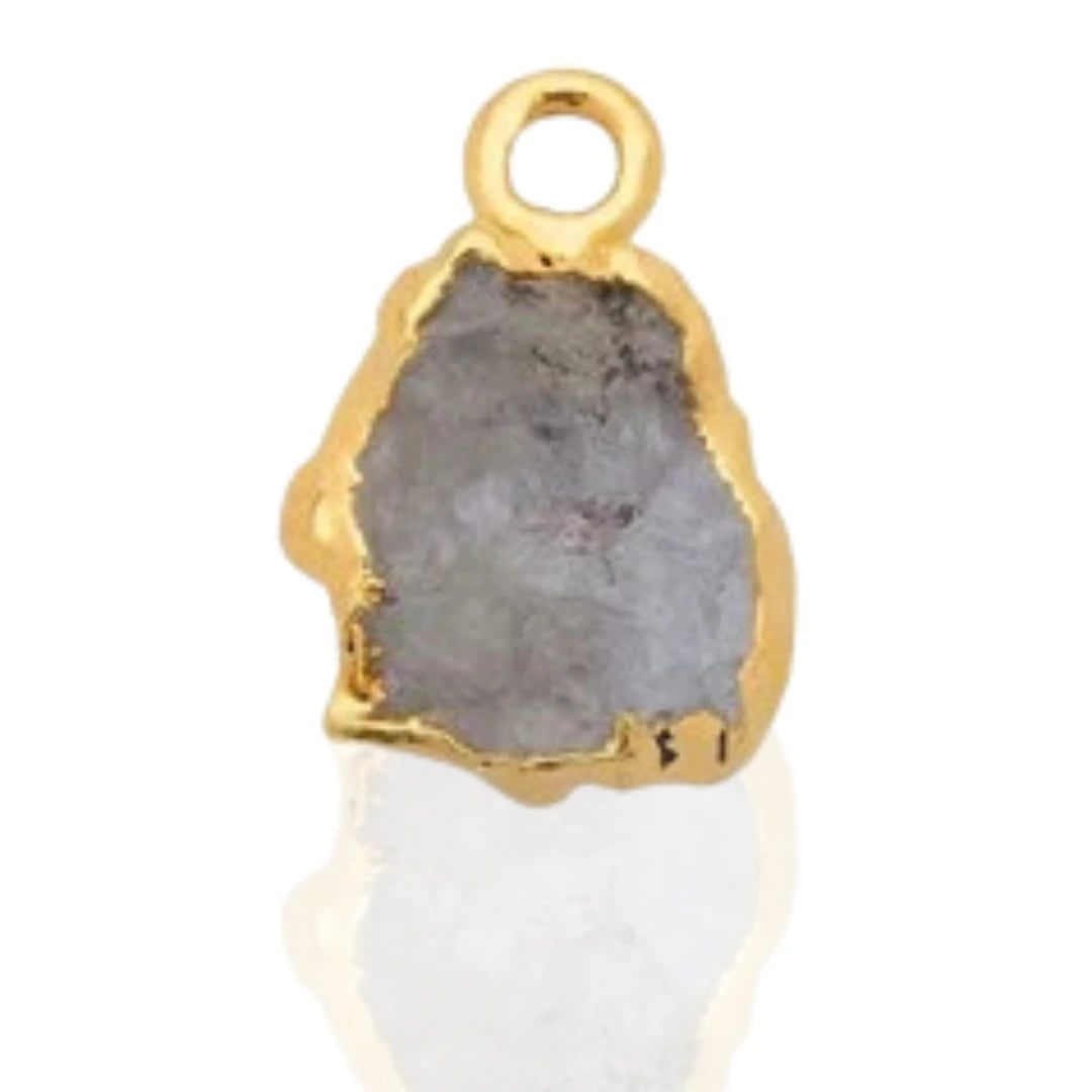 Raw Aquamarine Pendant | March Birthstone