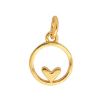 Load image into Gallery viewer, Gold Plated Heart in circle Pendant
